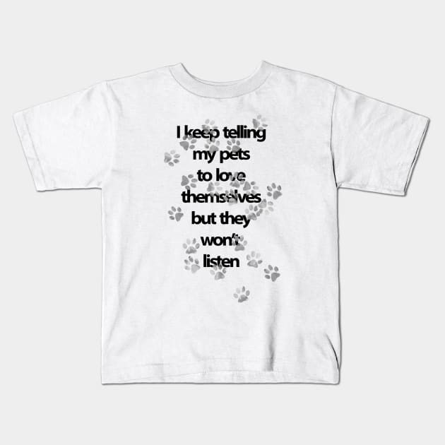 Love Oneself Kids T-Shirt by MelissaJBarrett